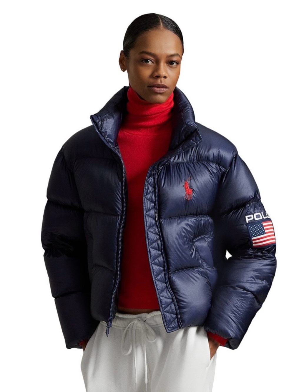 NWT RALPH LAUREN Polo Ralph Lauren Flag Mid Weight Down Puffer Jacket